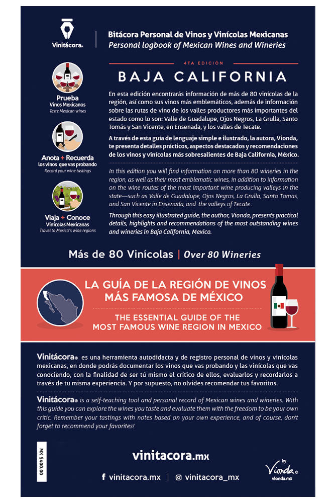 Guia Vinitacora: Vinos y Vinícolas de Baja California, México Cuarta Edición