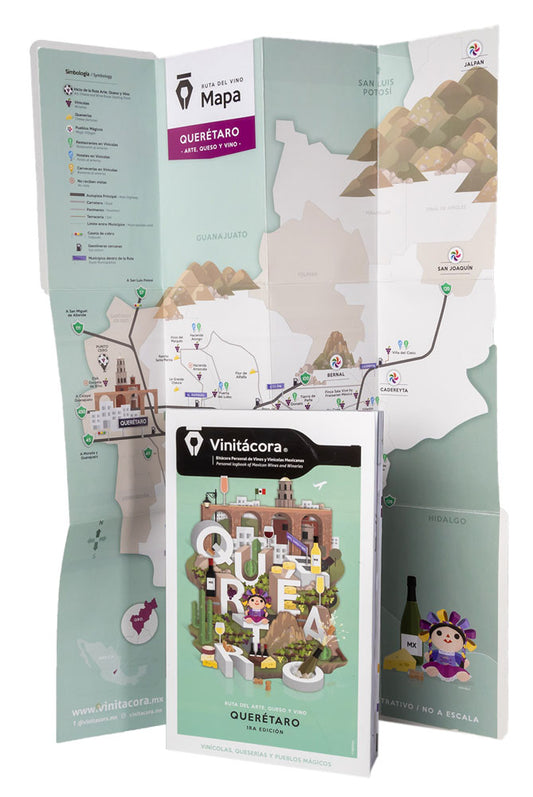 Map of Queretaro Wineries - 1st Edition 2019